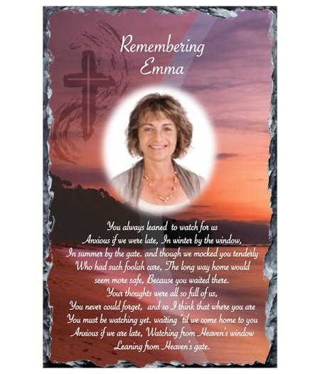 Beach & Photo Remembrance Slate