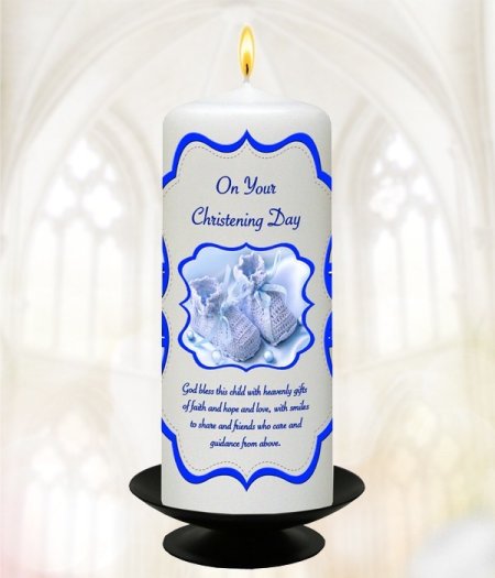 Boy Scroll Candle – 9″ Pillar