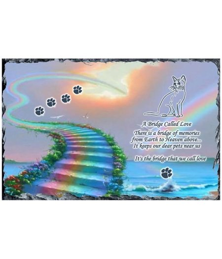 Stairway & Paws CAT Remembrance Slate
